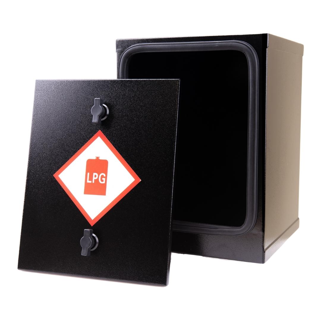 STEEL GAS LOCKER - 904 907 CAMPING GAZ - REMOVABLE FRONT
