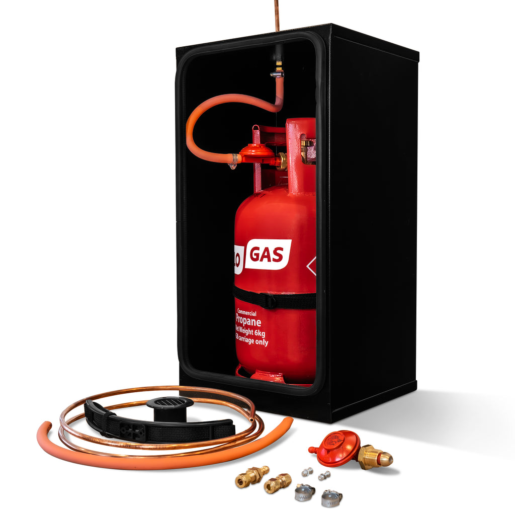 6KG PROPANE GAS LOCKER KIT WITH SCREW-ON REGULATOR