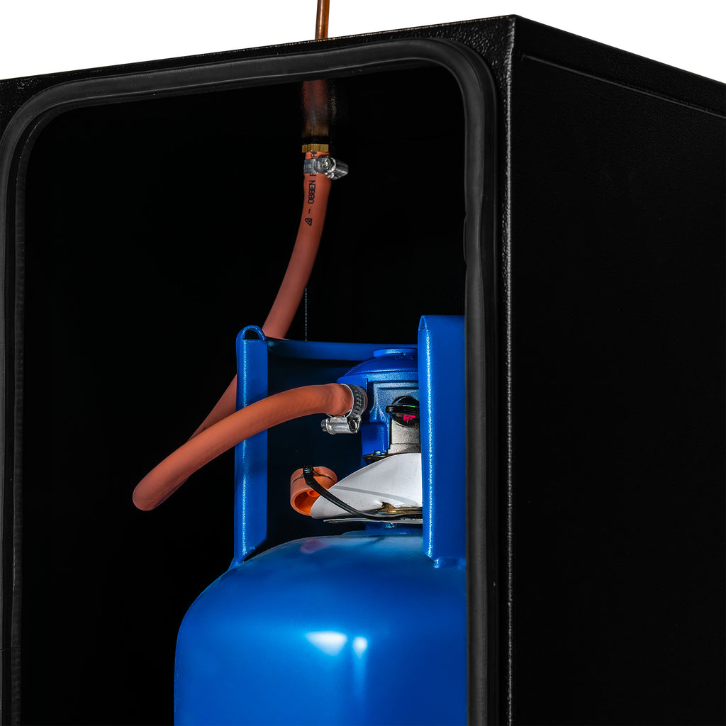 7KG BUTANE GAS LOCKER KIT WITH CLIP-ON REGULATOR