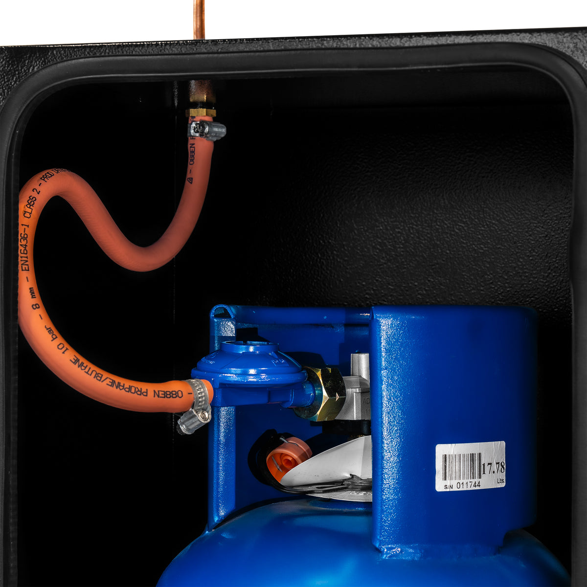 7KG BUTANE GAS LOCKER KIT WITH BUTANE SCREW-ON BUTANE ADAPTER