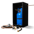 7KG BUTANE GAS LOCKER KIT WITH BULKHEAD REGULATOR
