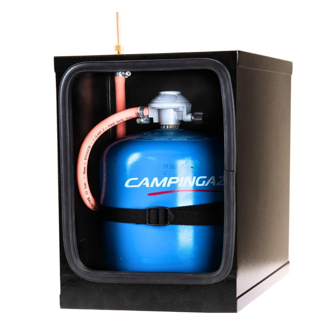STEEL GAS LOCKER KIT (CAMPING GAS REGULATOR) 904 907 CAMPING GAZ - REMOVABLE FRONT