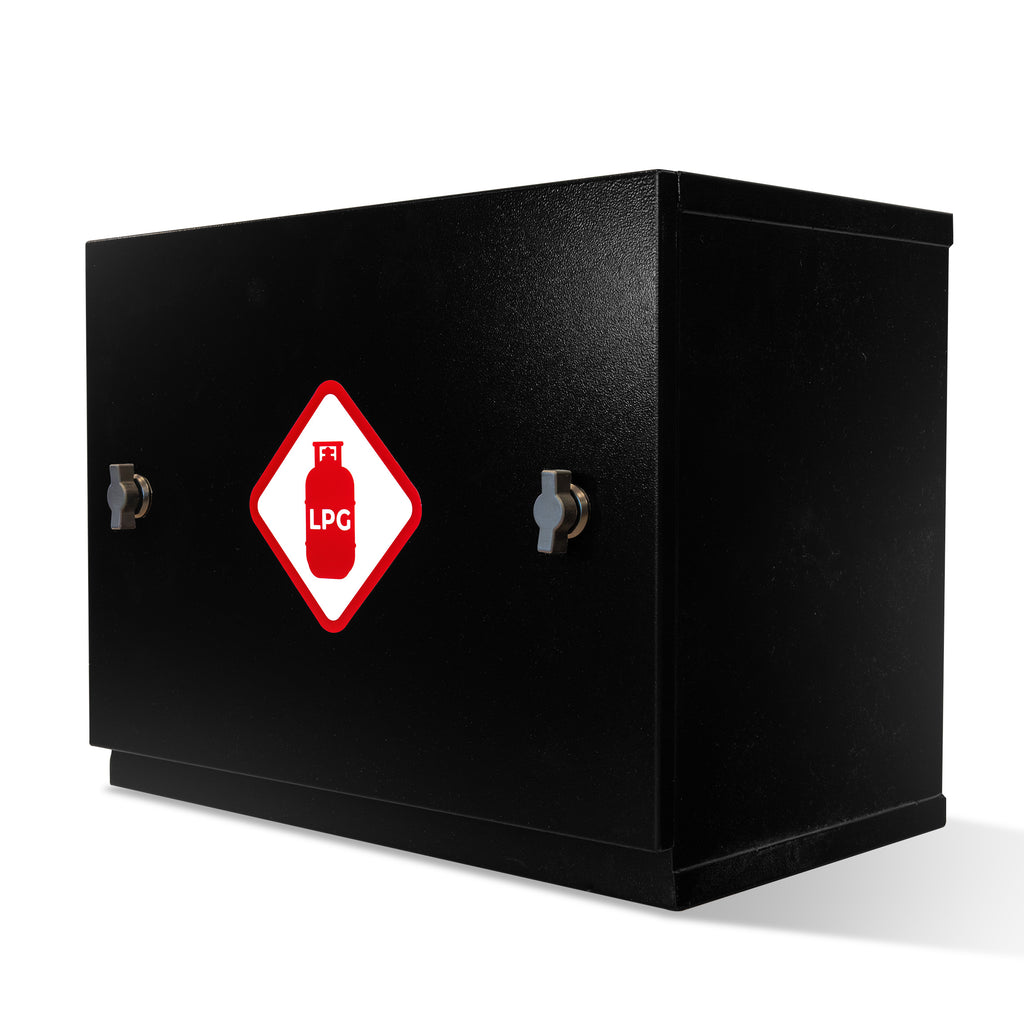 DOUBLE STEEL GAS LOCKER - 904 907 CAMPINGAZ - REMOVABLE FRONT