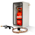 6KG PROPANE GAS LOCKER KIT WITH BULKHEAD REGULATOR (GREY)