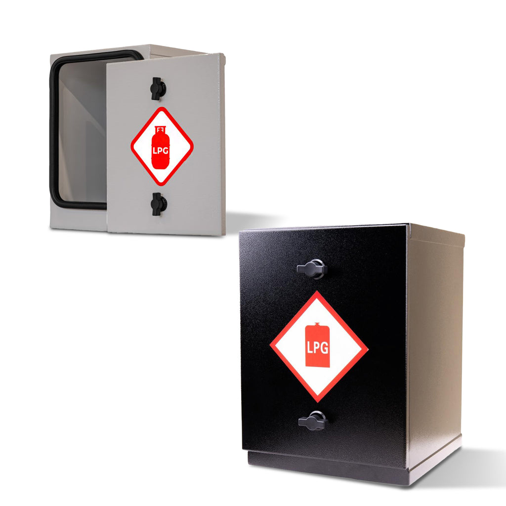 STEEL GAS LOCKER - 904 907 CAMPING GAZ - REMOVABLE FRONT