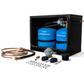 DOUBLE 904 907 CAMPING GAZ STEEL GAS LOCKER KIT WITH BULKHEAD REGULATOR (BLACK)