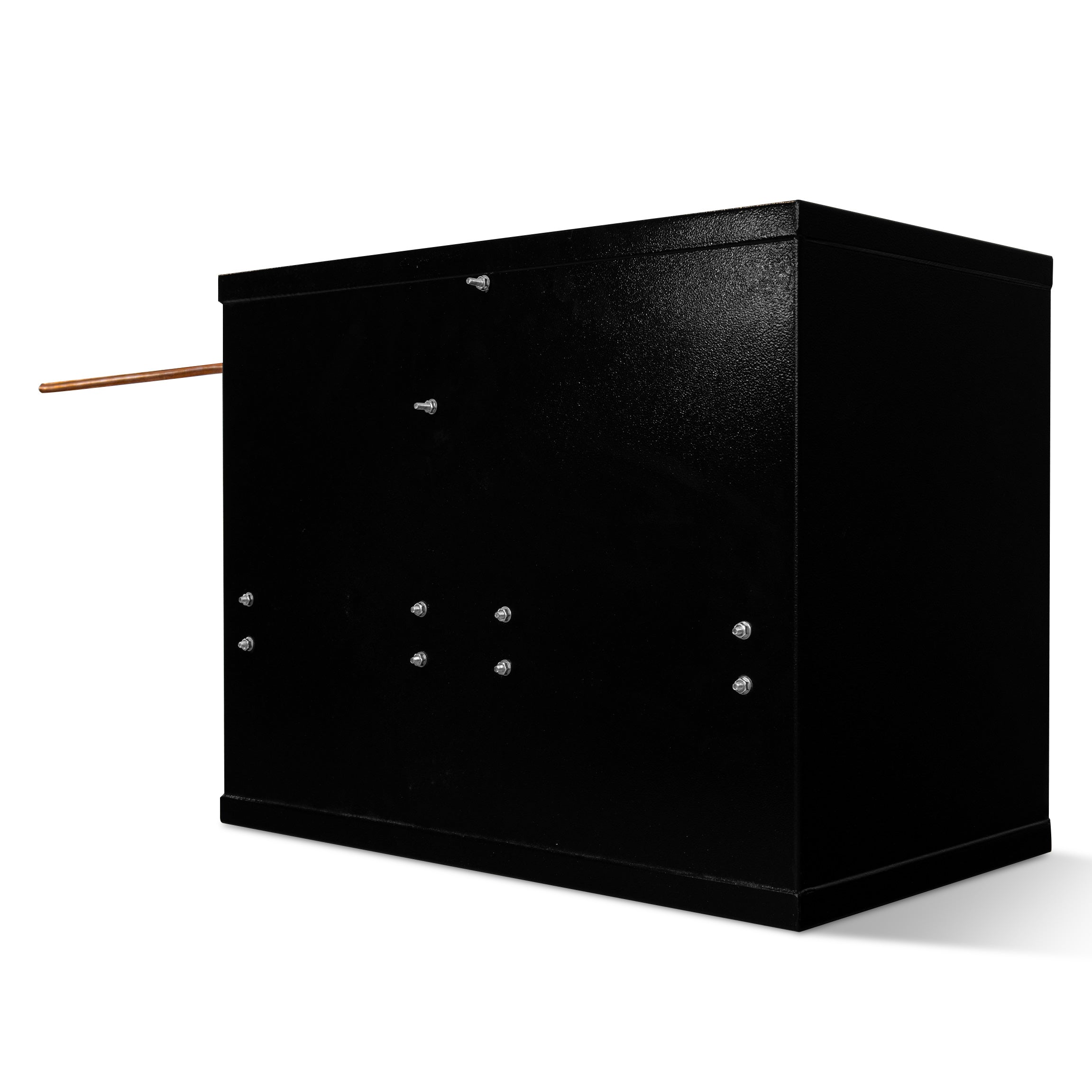 DOUBLE 904 907 CAMPING GAZ STEEL GAS LOCKER KIT WITH BULKHEAD REGULATOR (BLACK)